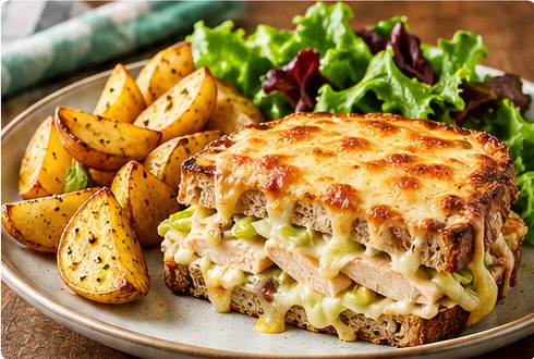 Croque poulet & gouda