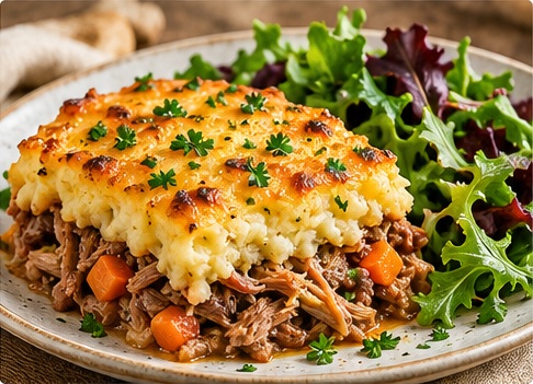 Hachis parmentier au canard