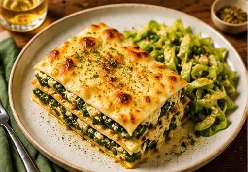 Lasagne verdi à la courgette & épinards