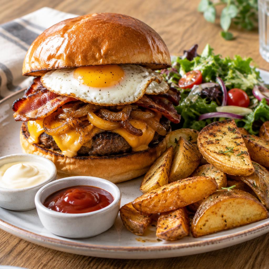 Le Cowboy Burger œuf & bacon