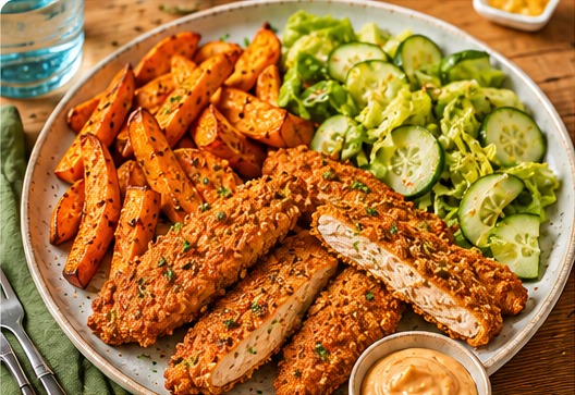 Crispy tenders de poulet & mayo-chipotle