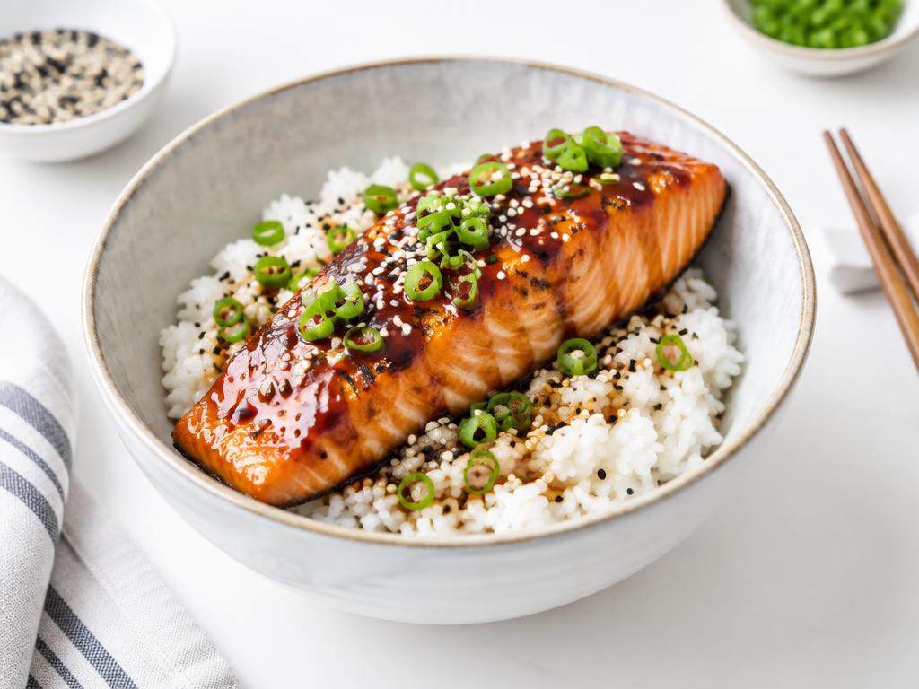 Saumon teriyaki & riz vinaigré
